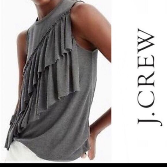 NWT J CREW Ruffle Tank Top - Picture 3 of 11